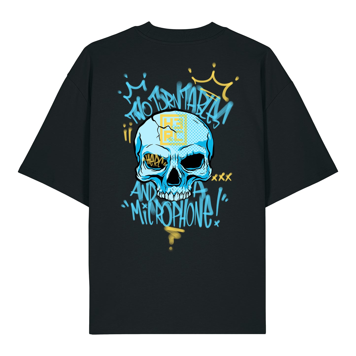 Two Turntables Oversized Heavyweight T-Shirt