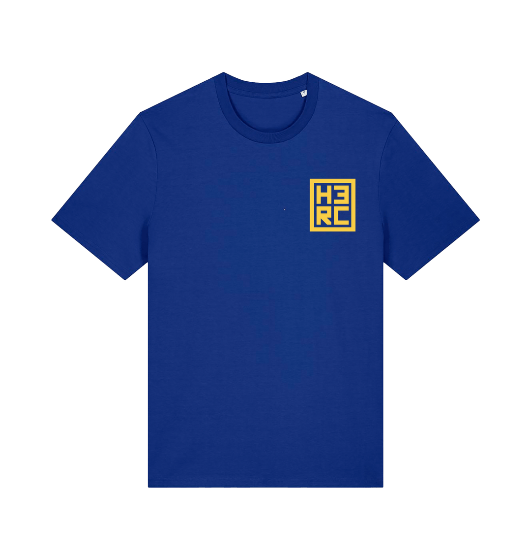 Worker Blue Printed T-shirt Front