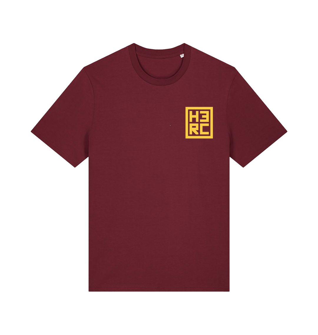 Burgundy Printed T-shirt Front