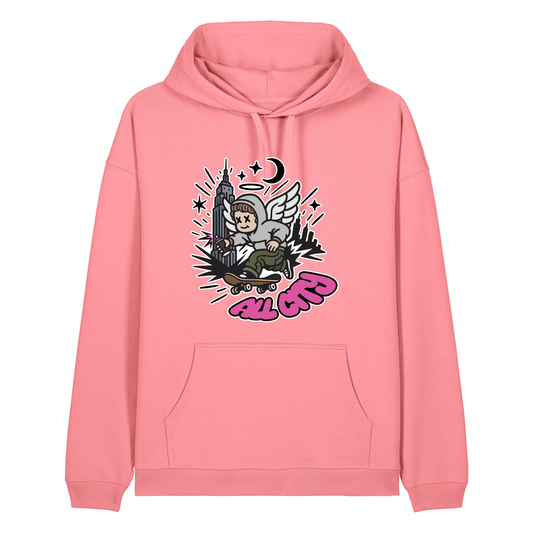 Pink Joy Printed Hoody Front