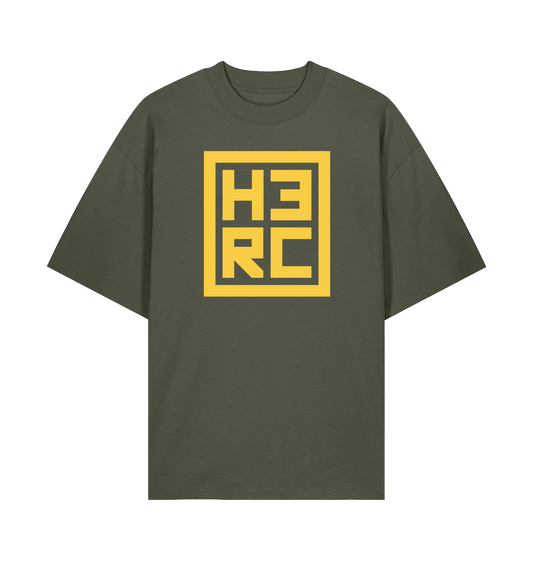 Khaki Printed T-shirt Front