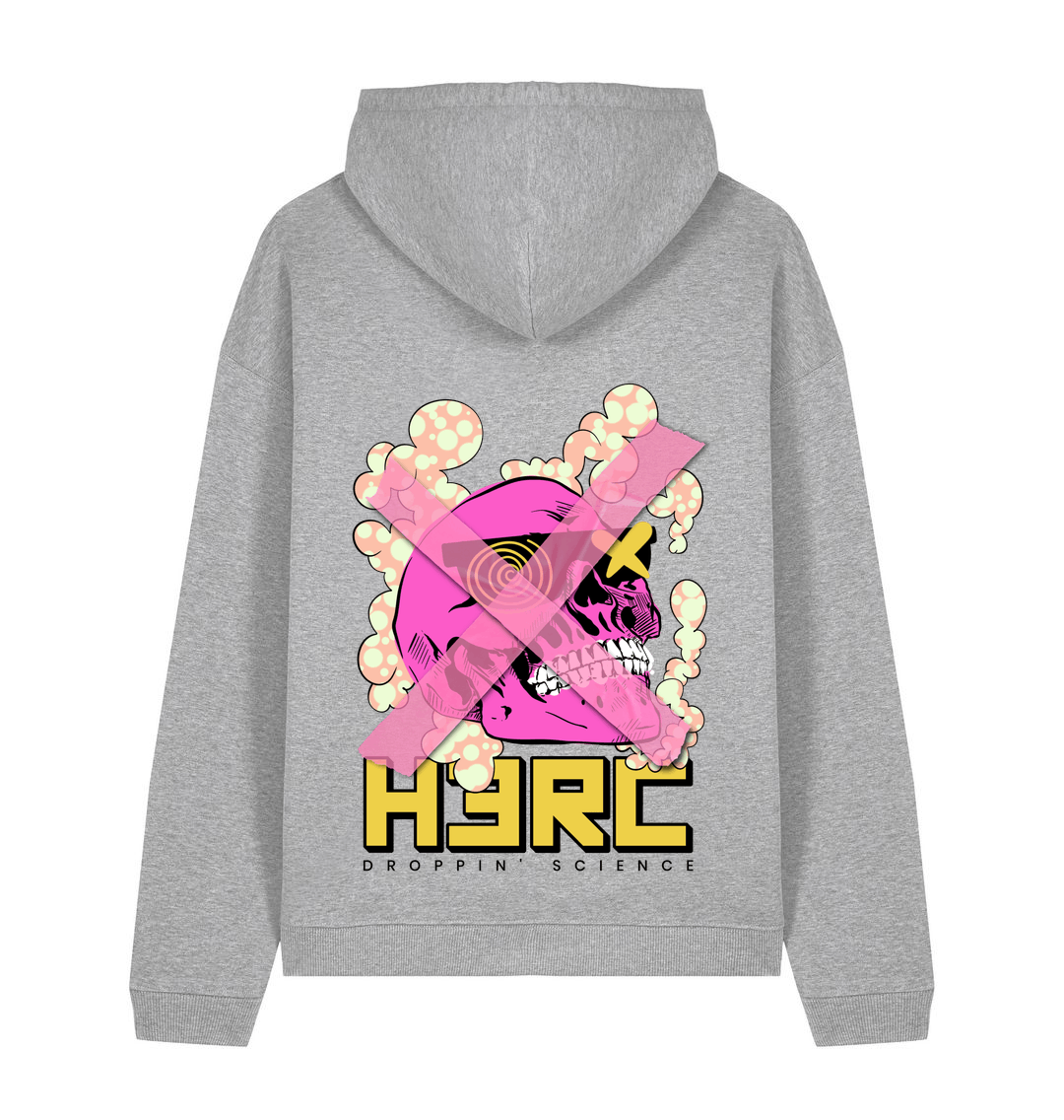 Heather Grey Printed Hoody