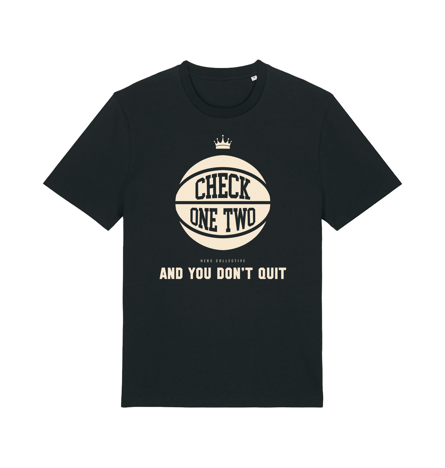 Black Printed T-shirt Front