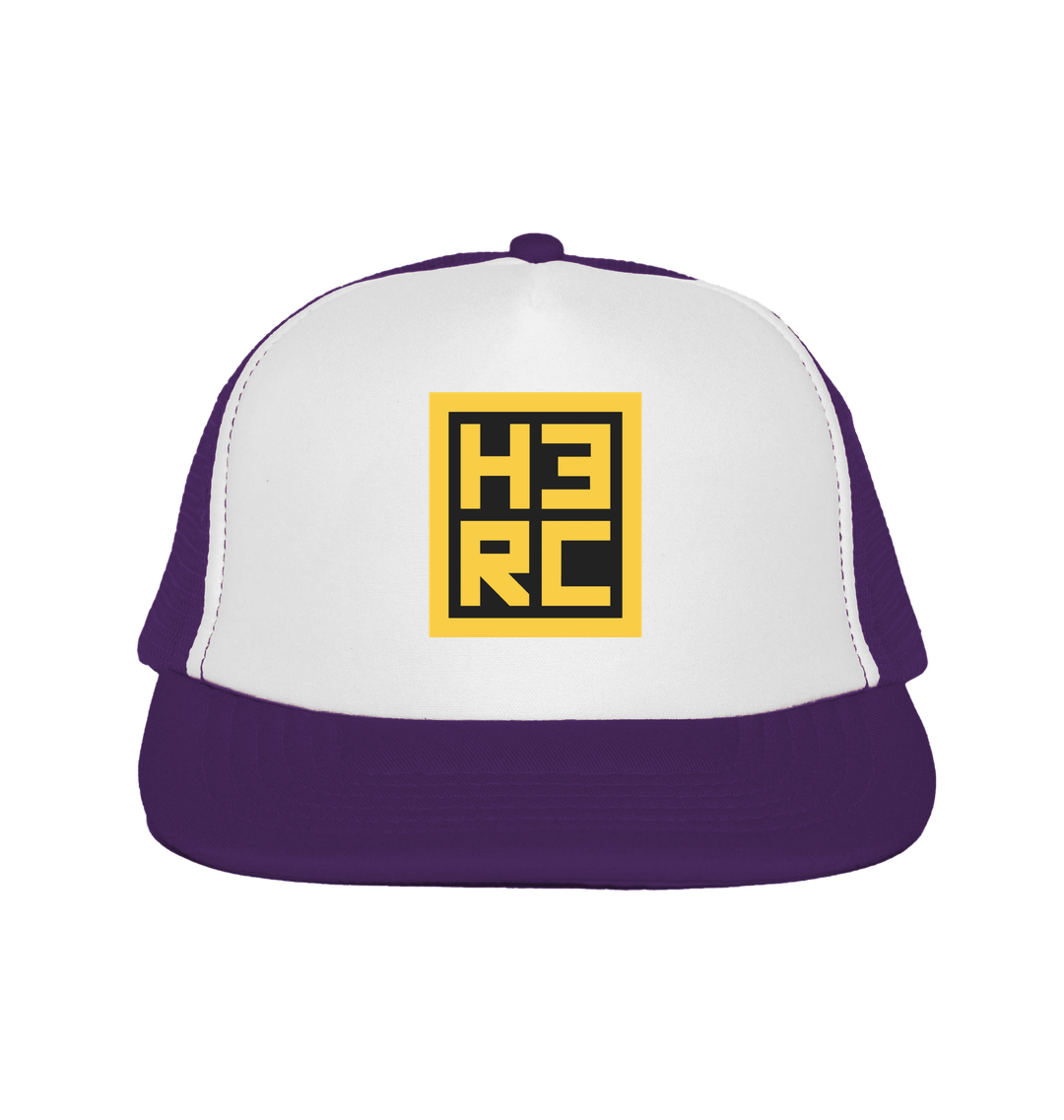 Purple/White Caps