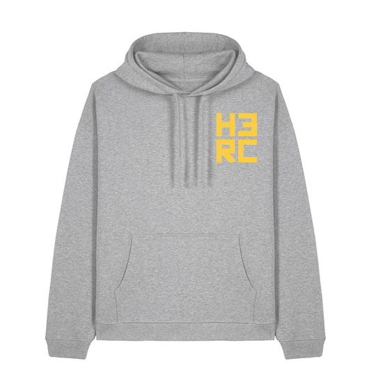 Heather Grey Printed Hoody