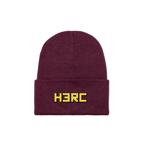 Burgundy Beanie Front