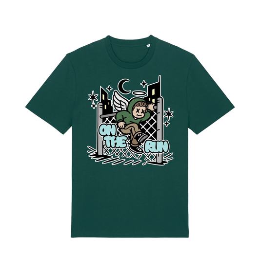 Glazed Green Printed T-shirt Front