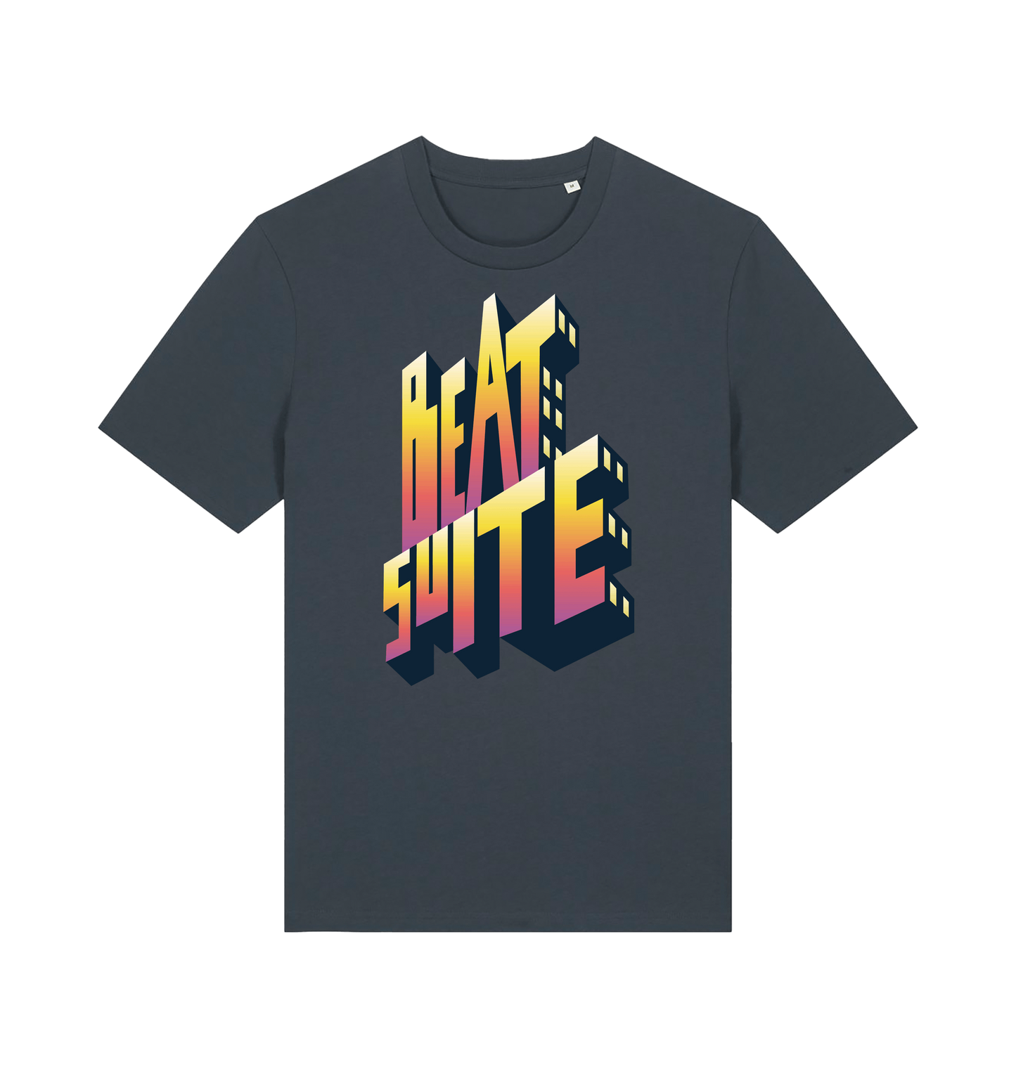 India Ink Grey Printed T-shirt Front