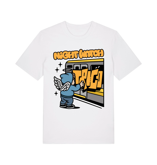 White Printed T-shirt Front