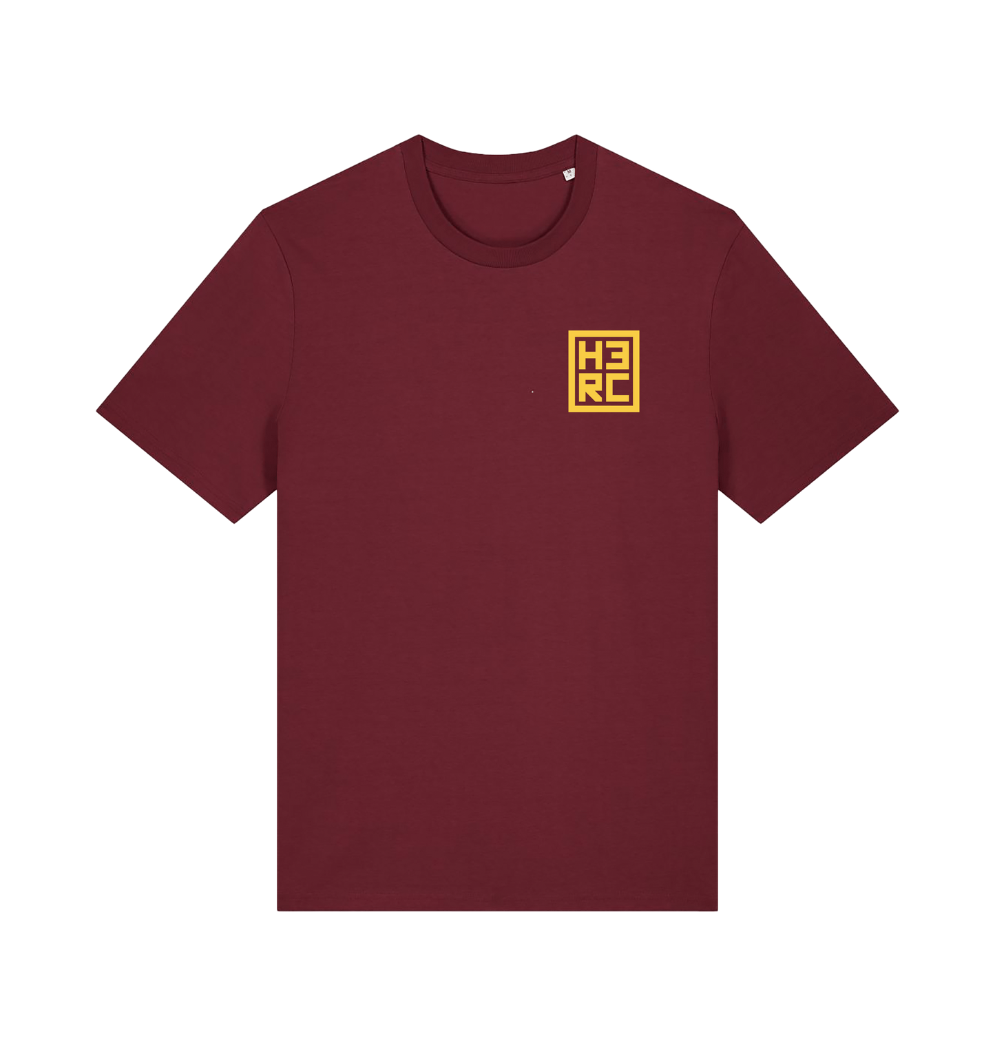 Burgundy Printed T-shirt Front