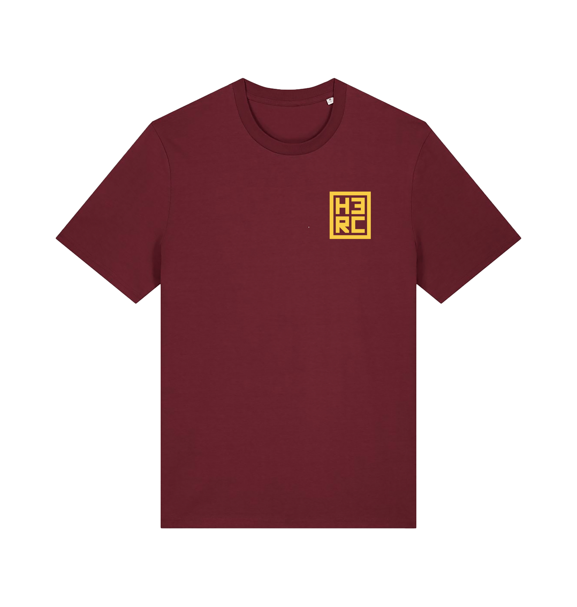 Burgundy Printed T-shirt Front