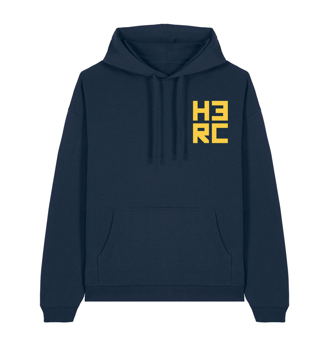 French Navy Printed Hoody