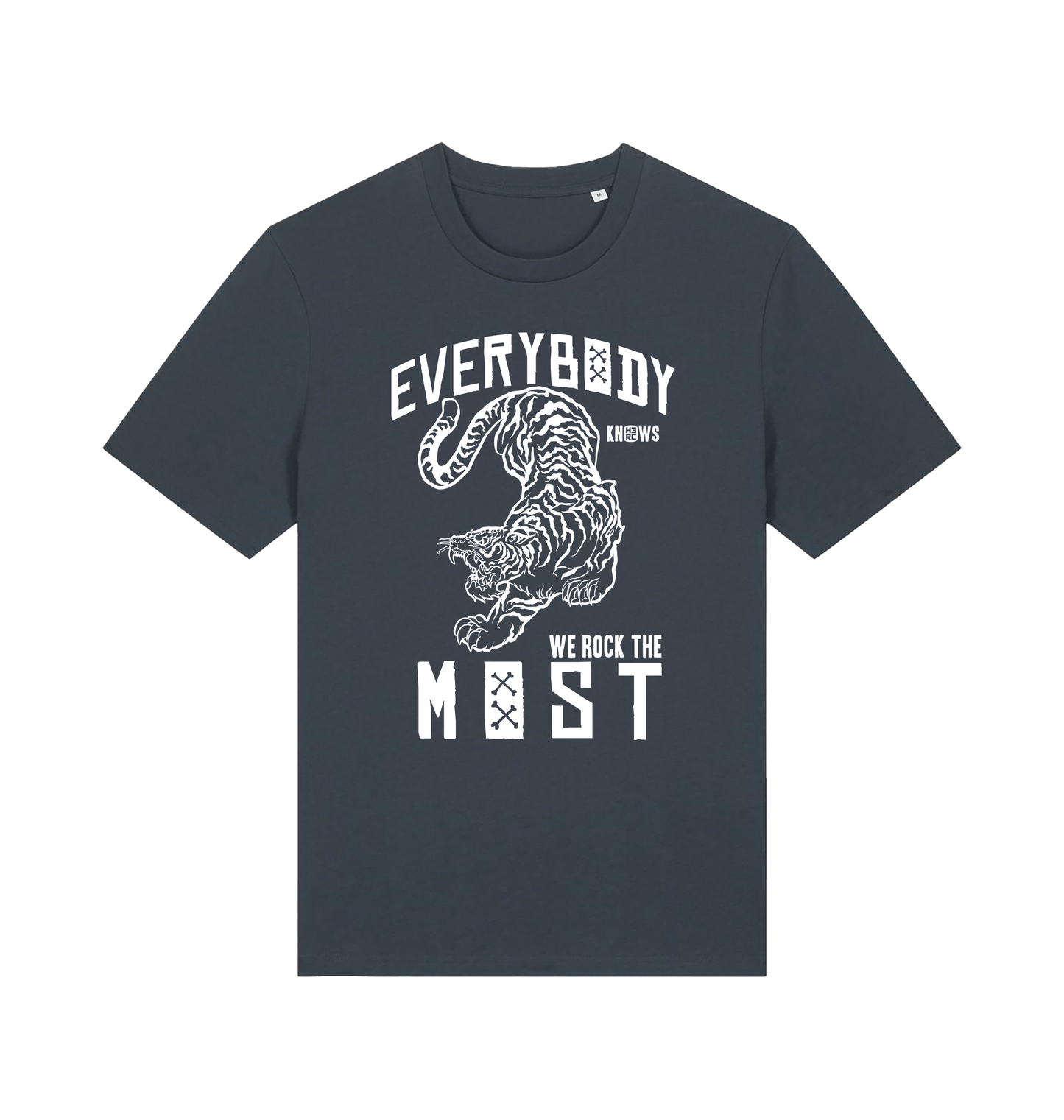 India Ink Grey Printed T-shirt Front