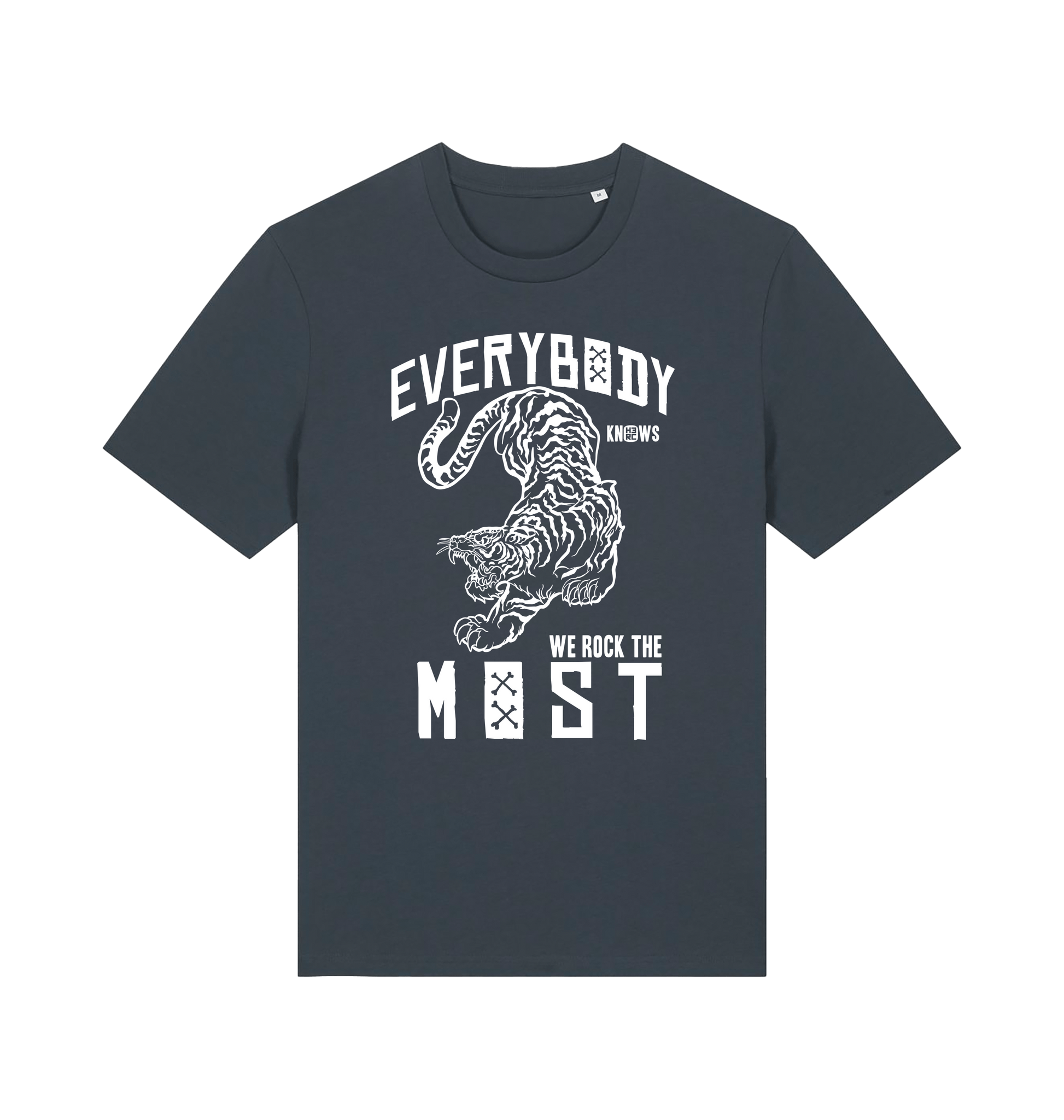 India Ink Grey Printed T-shirt Front