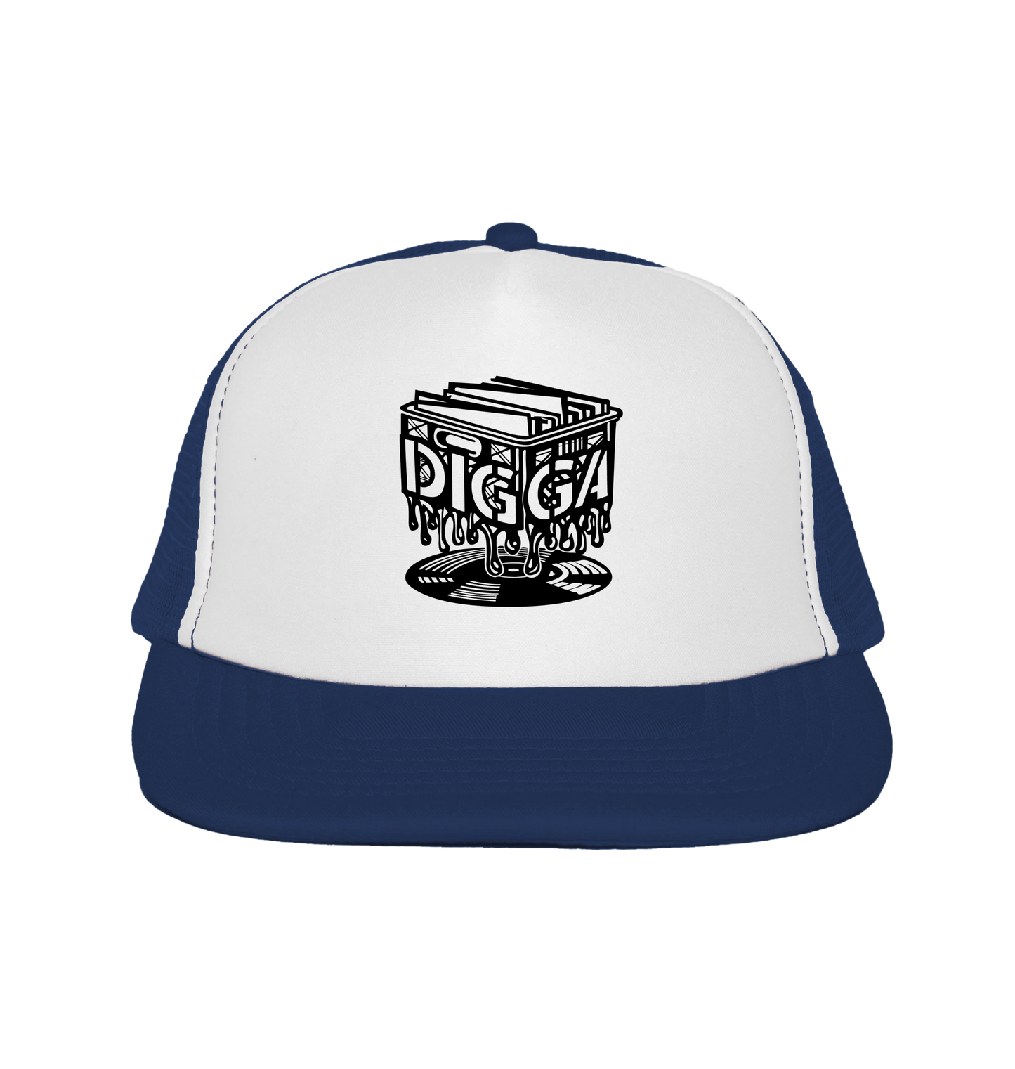 French Navy/White Caps Front