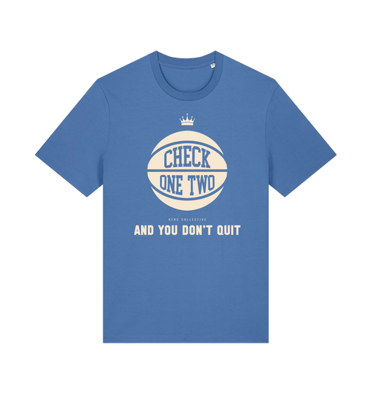 Bright Blue Printed T-shirt Front