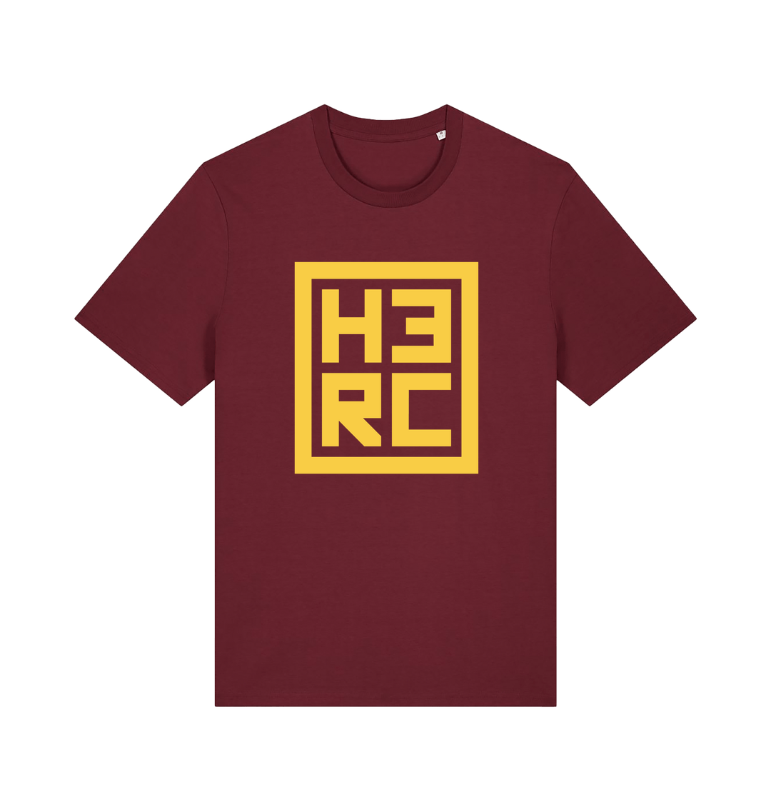 Burgundy Printed T-shirt Front