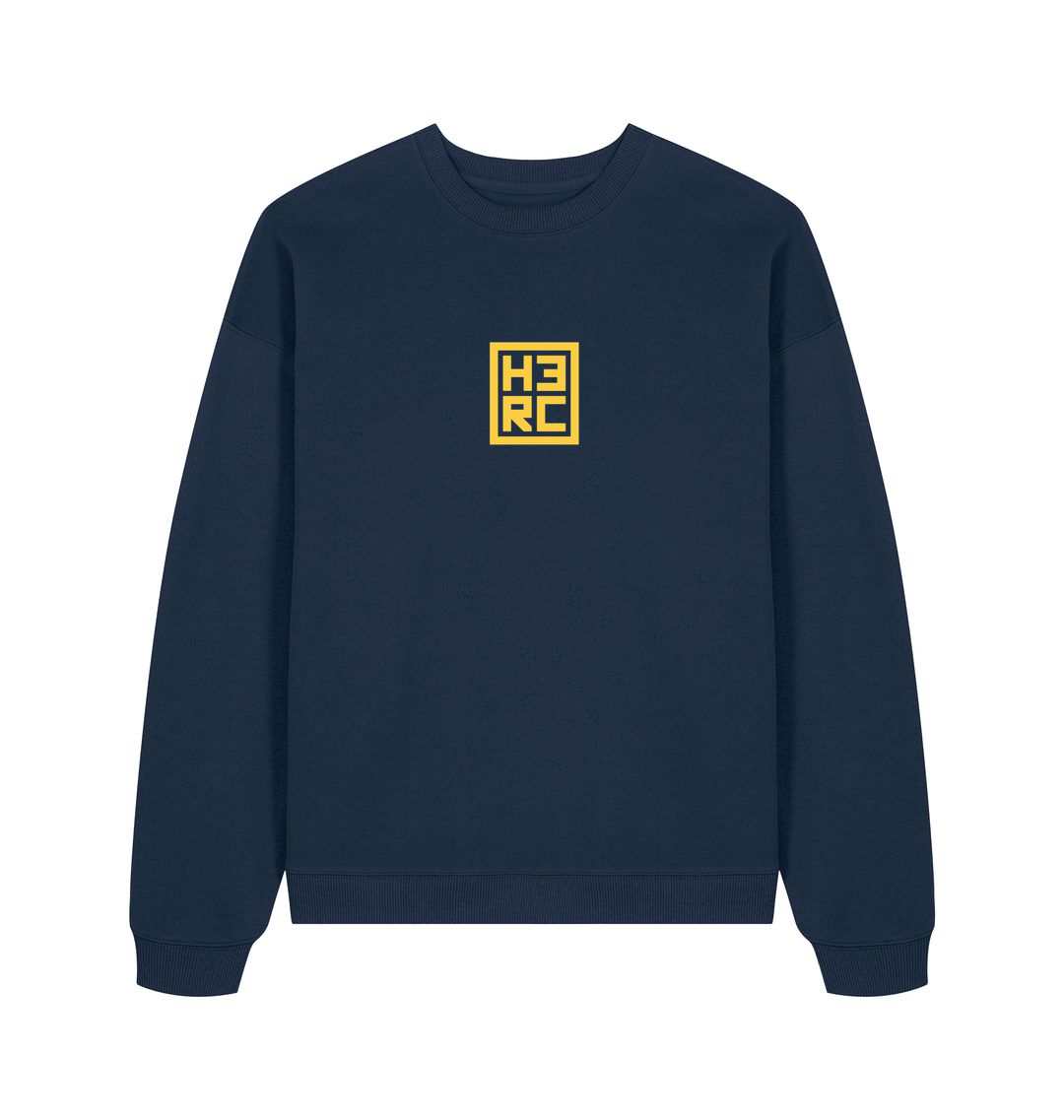 French Navy Printed Sweater