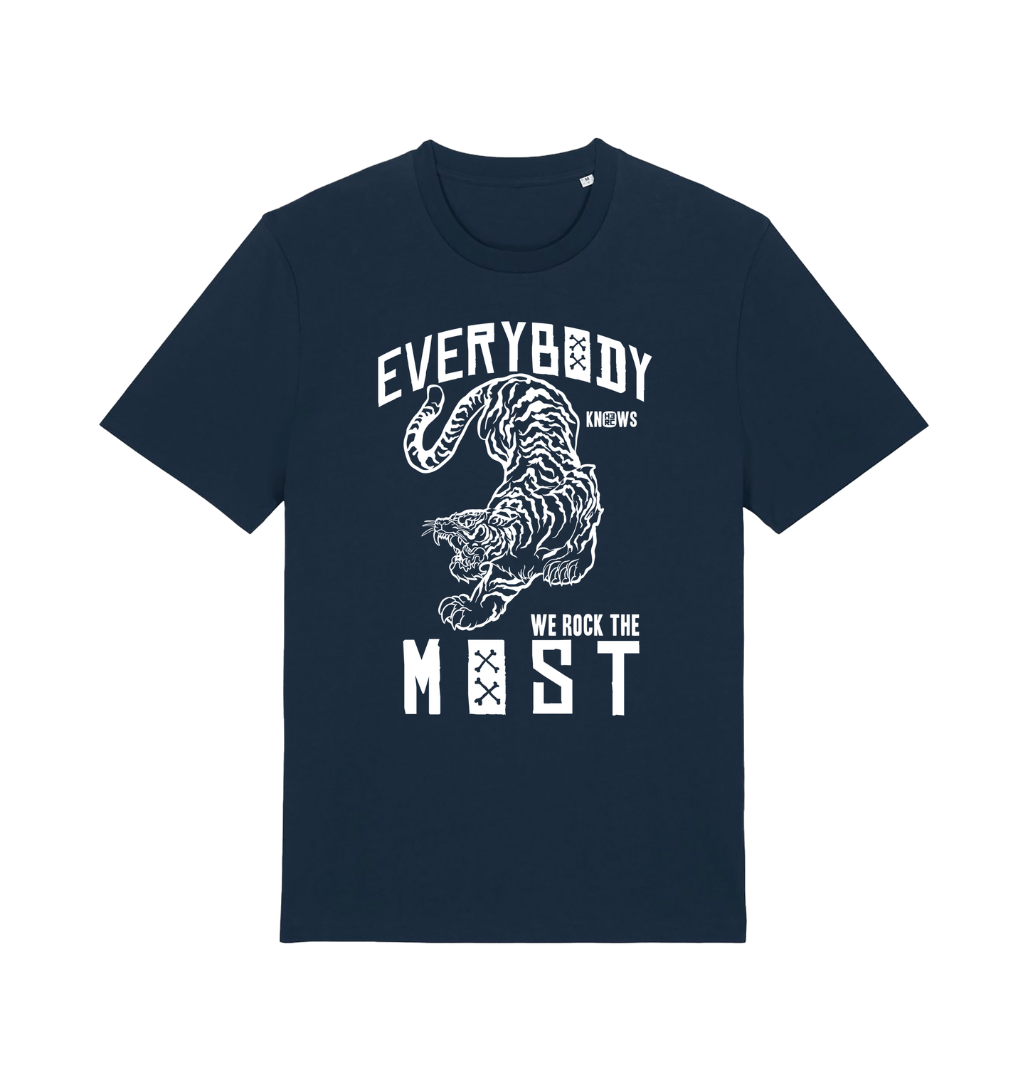 French Navy Printed T-shirt Front