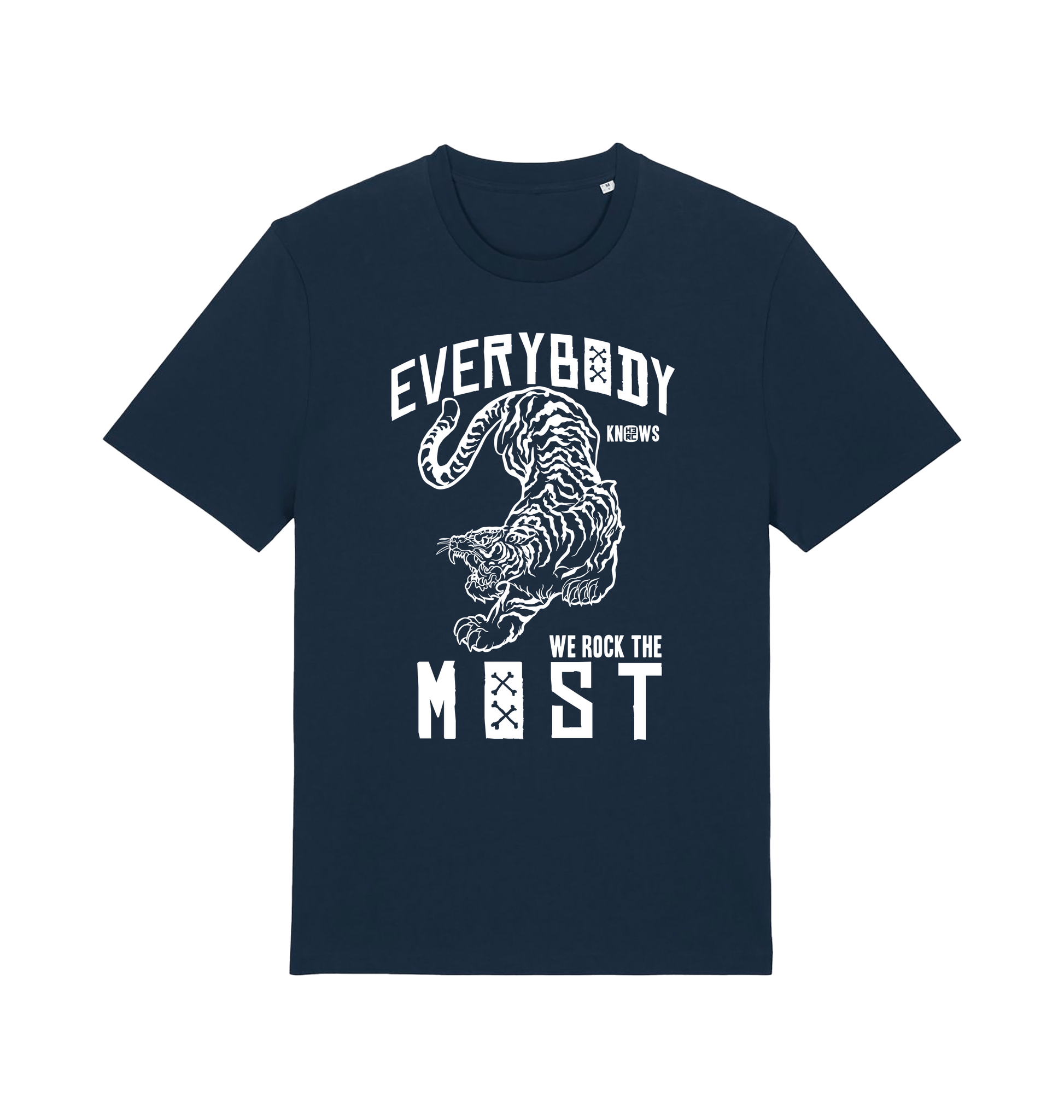 French Navy Printed T-shirt Front