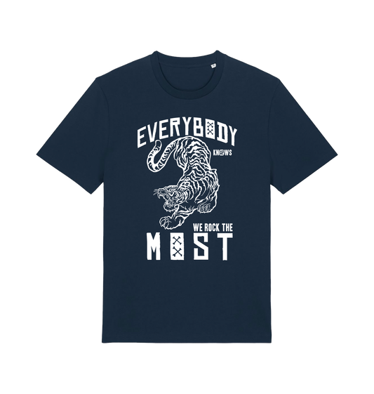 French Navy Printed T-shirt Front