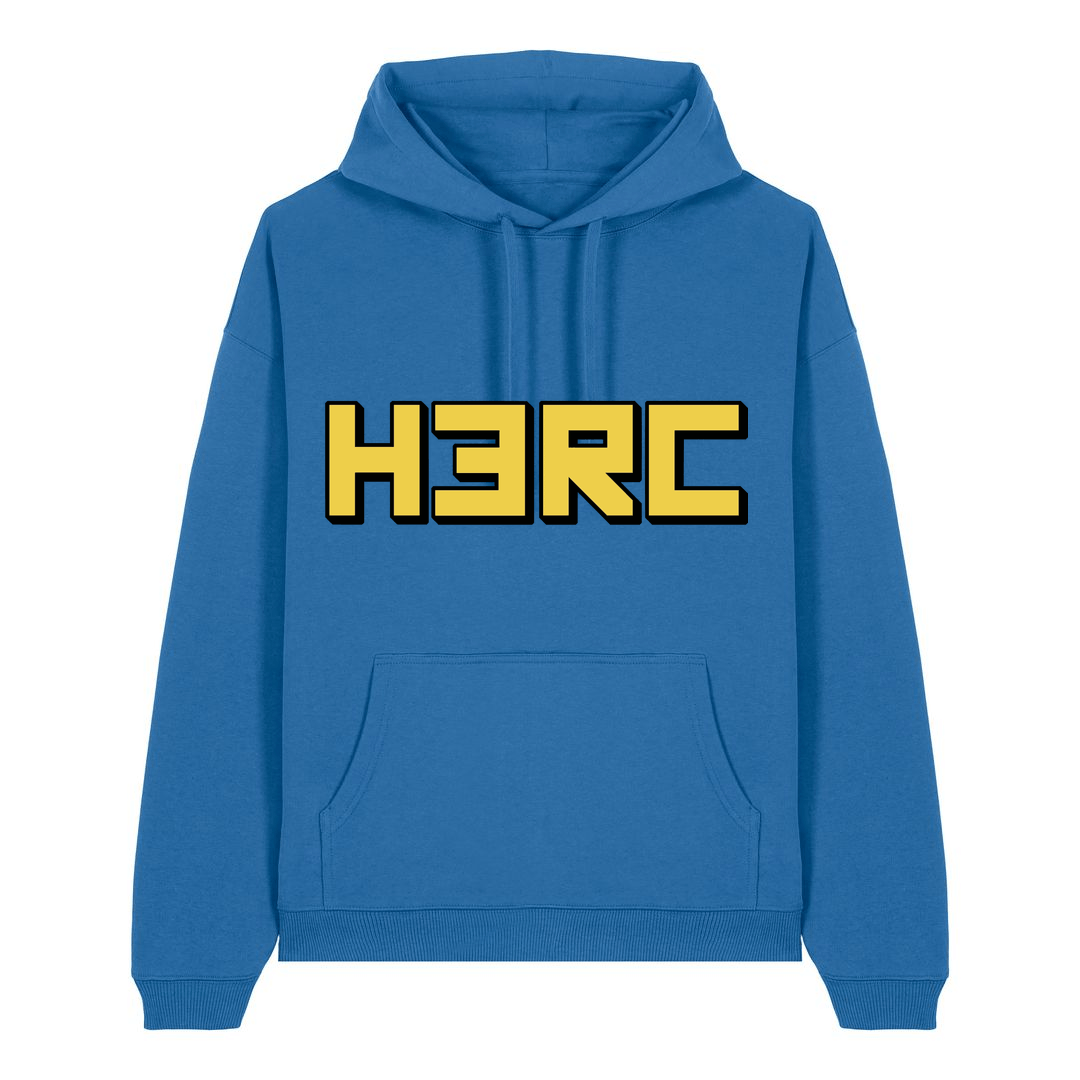 Mindful Blue Printed Hoody Front