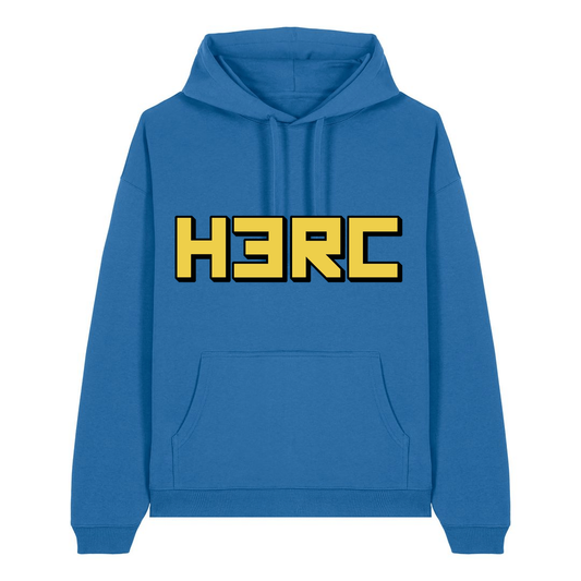 Mindful Blue Printed Hoody Front