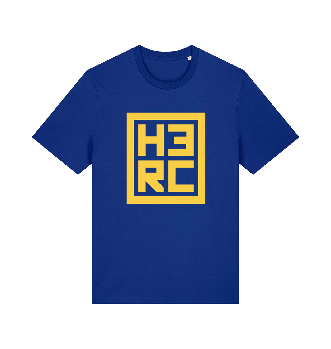 Worker Blue Printed T-shirt Front