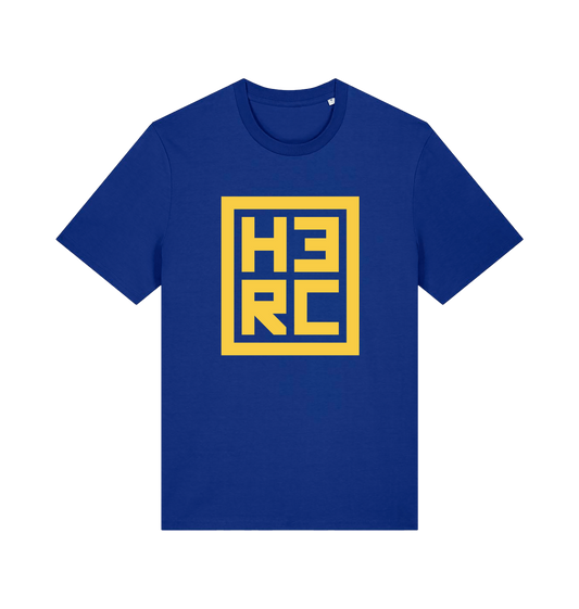 Worker Blue Printed T-shirt Front