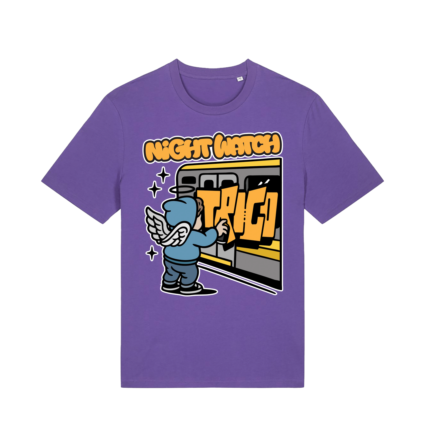 Purple Love Printed T-shirt Front