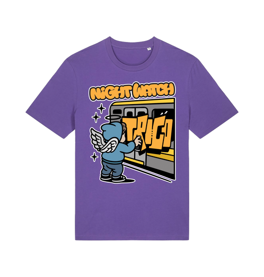 Purple Love Printed T-shirt Front