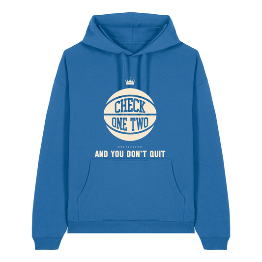 Mindful Blue Printed Hoody Front