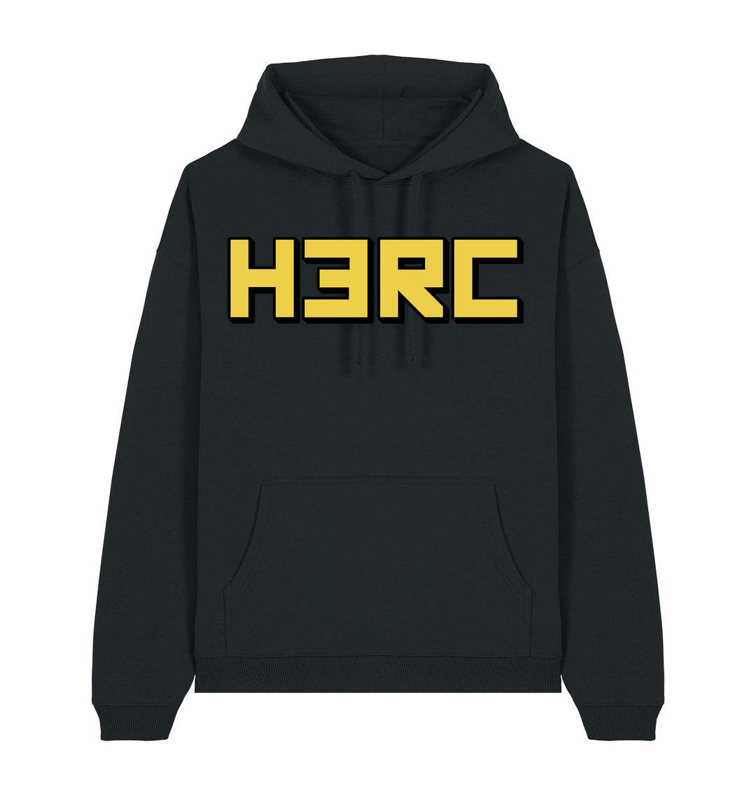 Black Printed Hoody