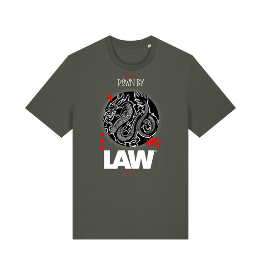 Khaki Printed T-shirt Front