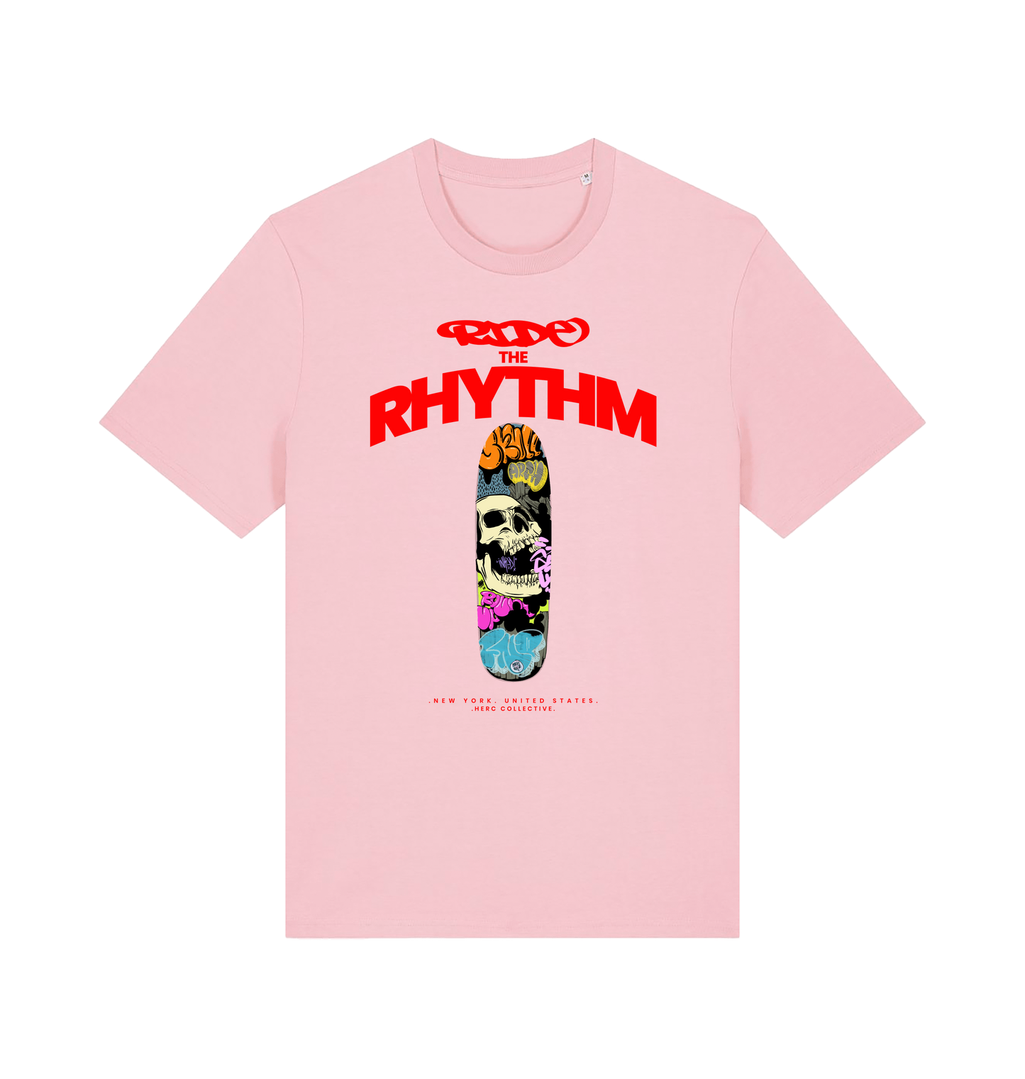 Cotton Pink Printed T-shirt Front