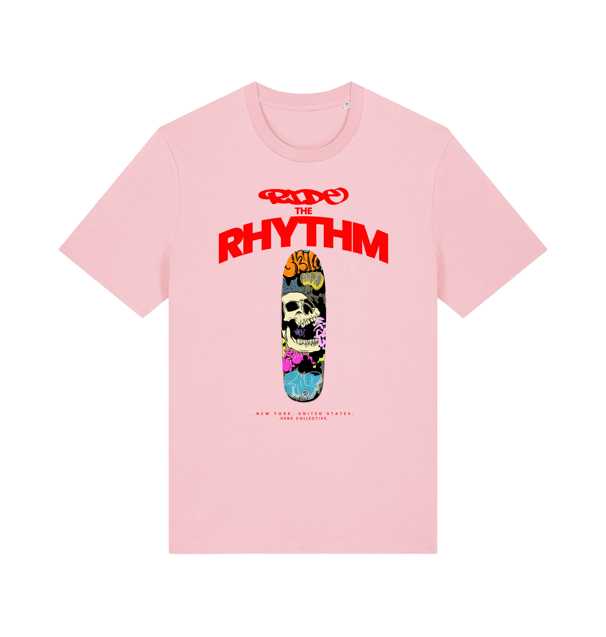 Cotton Pink Printed T-shirt Front