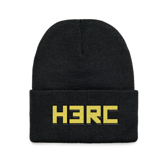 HERC Black Cuffed Beanie