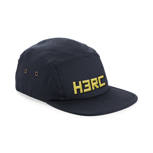 HERC 5 Panel Black Camper Cap