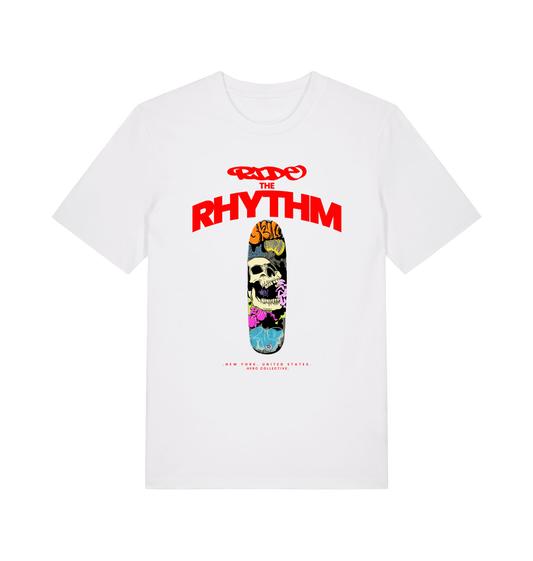 White Printed T-shirt Front