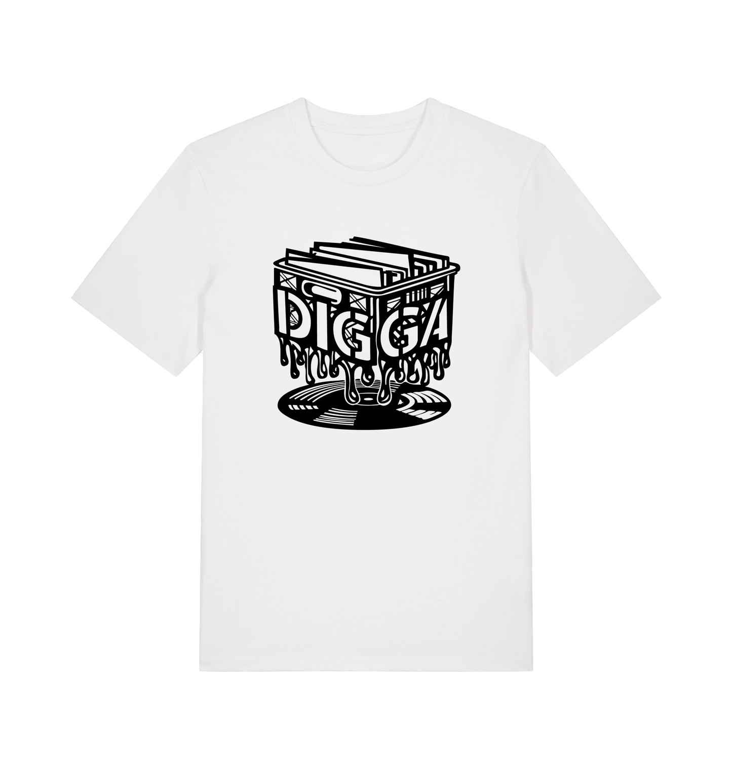 White Printed T-shirt Front