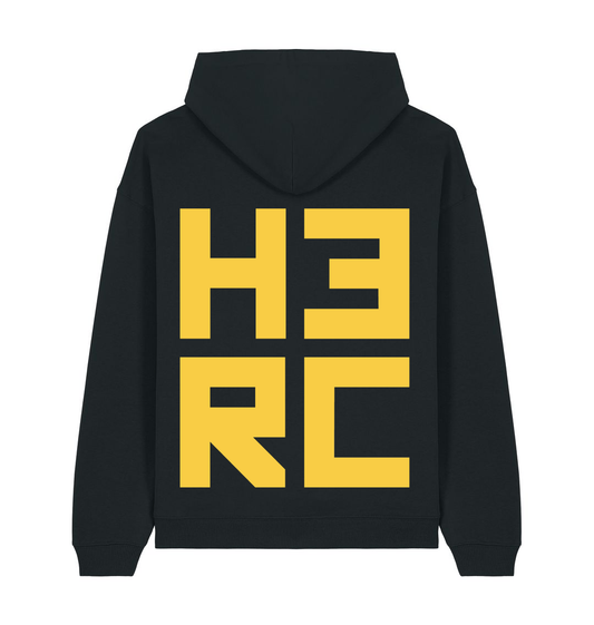 Black Printed Hoody