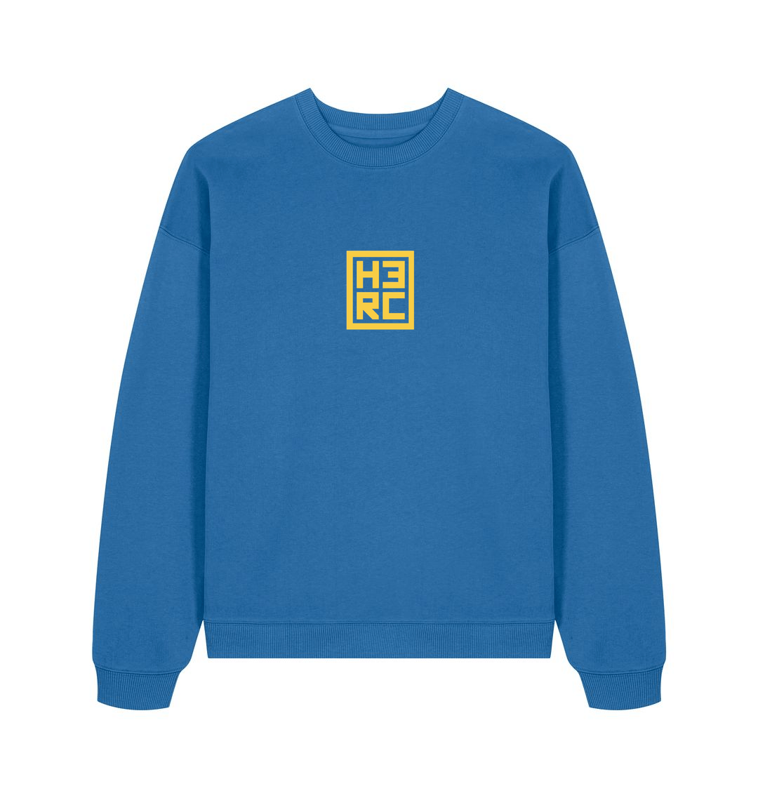 Mindful Blue Printed Sweater