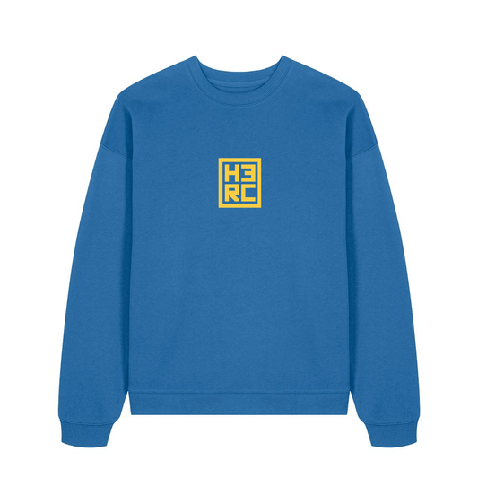 Mindful Blue Printed Sweater