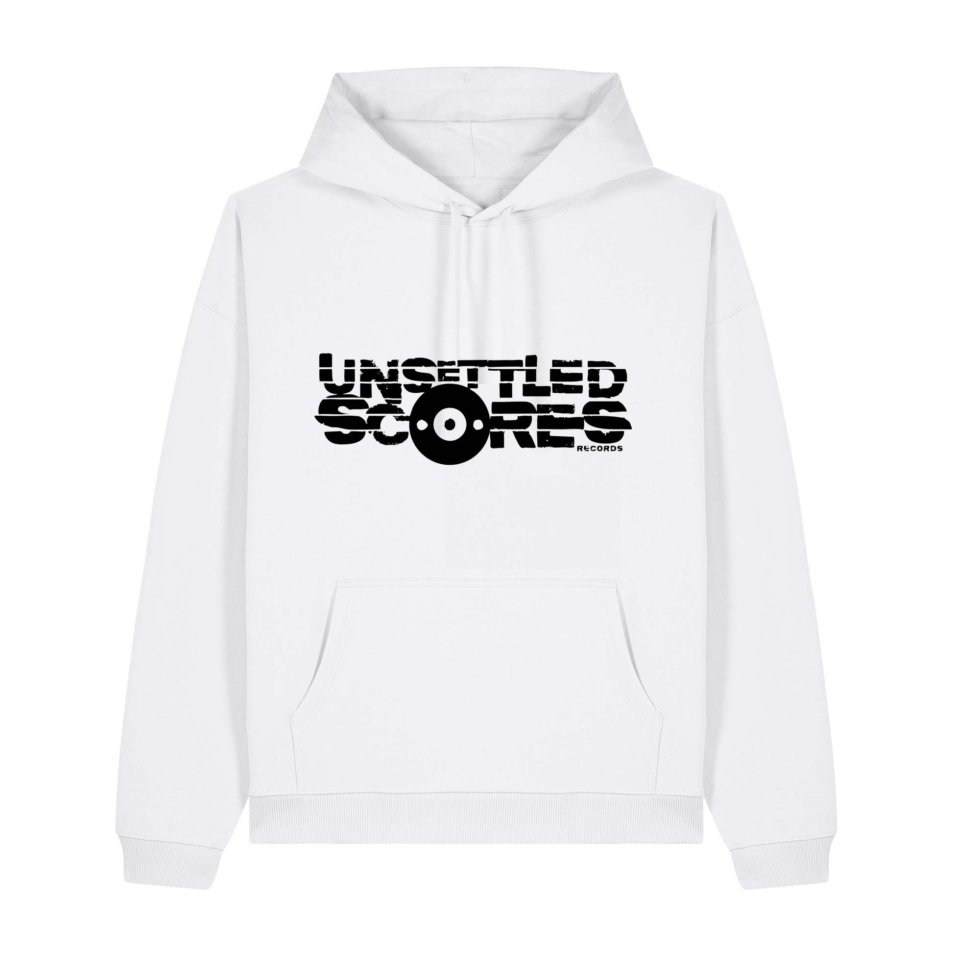White Printed Hoody Front