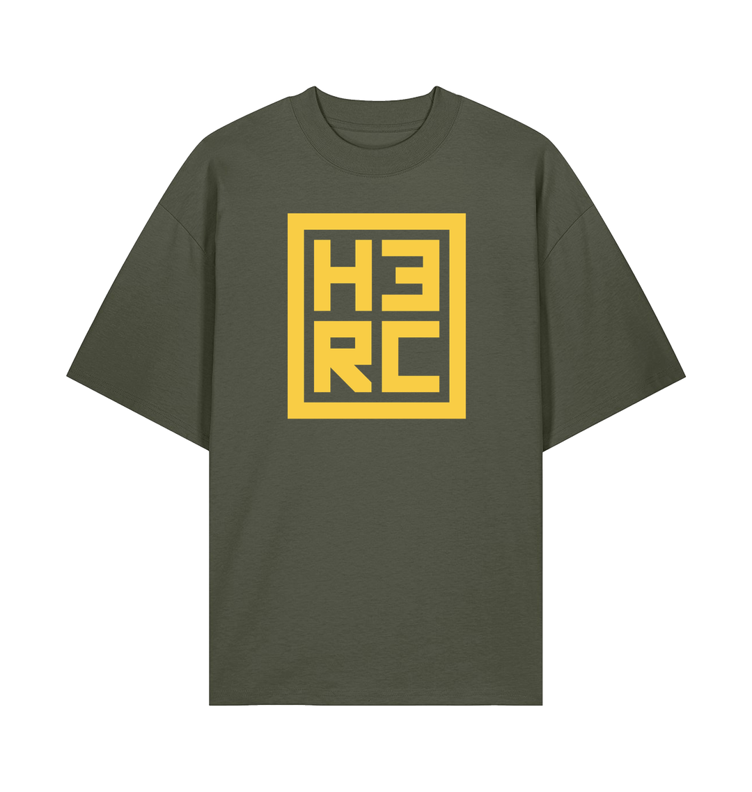 Khaki Printed T-shirt Front