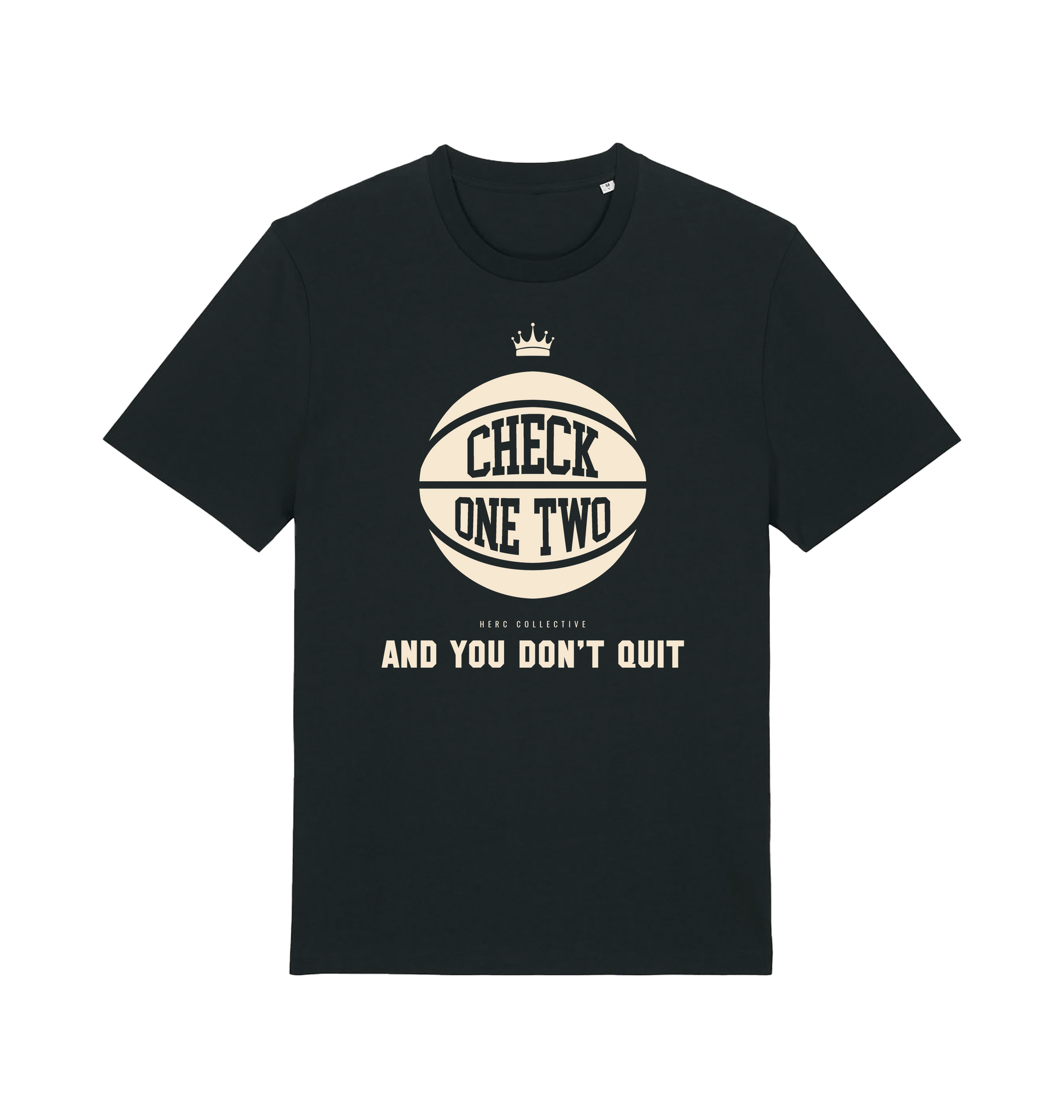 Black Printed T-shirt Front