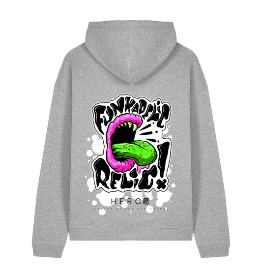 Heather Grey Printed Hoody