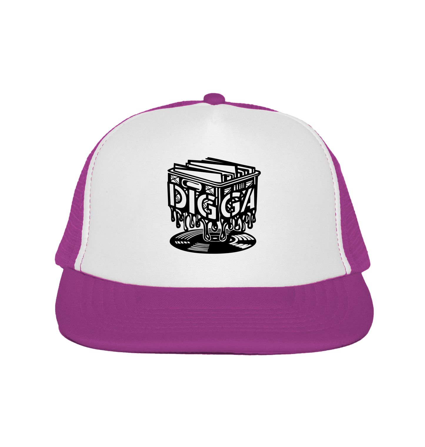 Fuchsia/White Caps Front